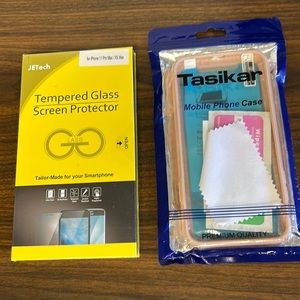 iPhone XS MAX case and protective glass